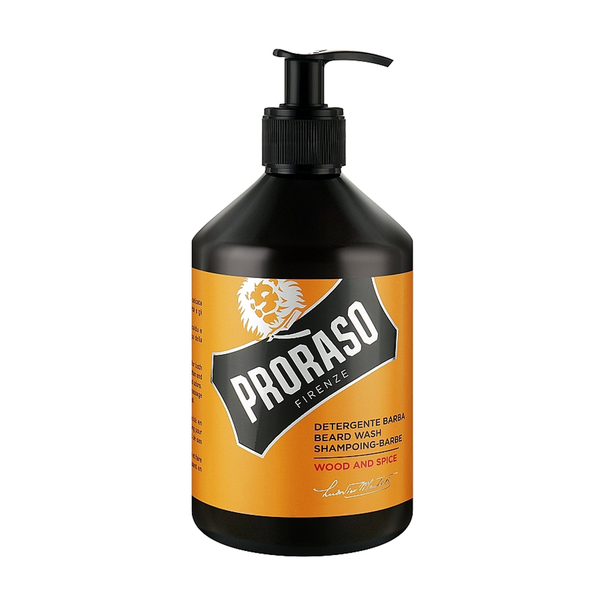Шампунь для бороди Proraso Wood &amp; Spice Beard Wash, 500 мл